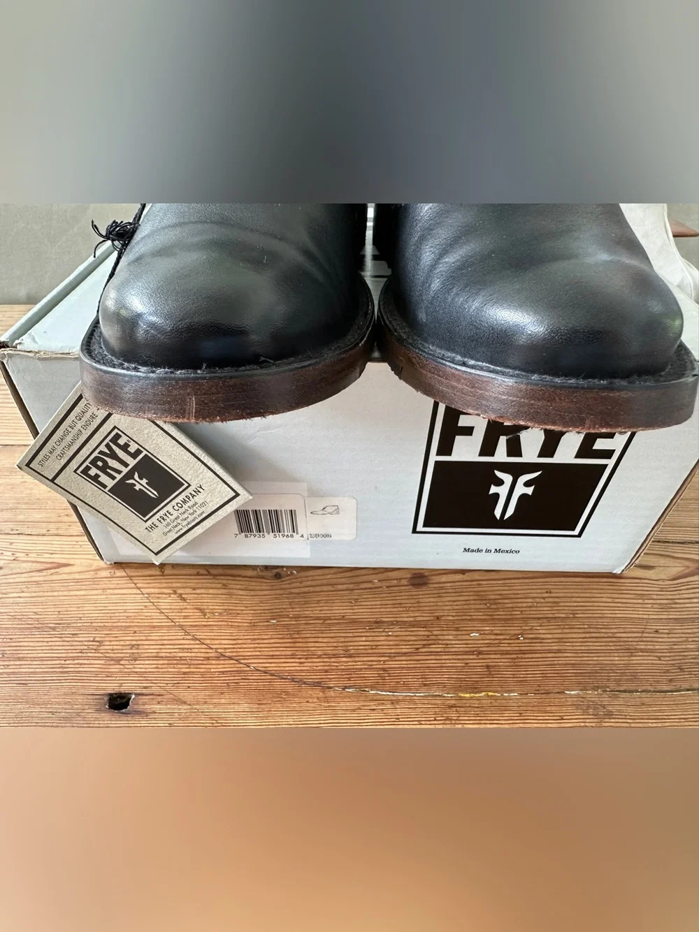 Frye Black Leather Chukka Boots